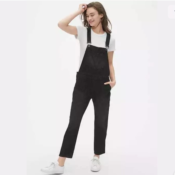 GAP Denim - Gap Relaxed Fit Black Denim Overalls
